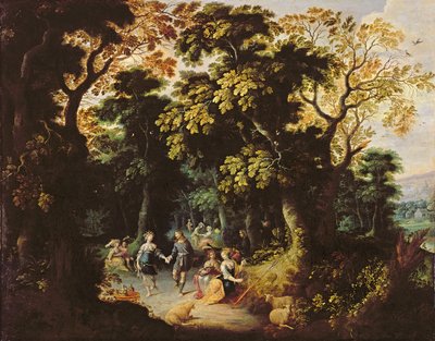 El baile en el bosque de Abraham Govaerts